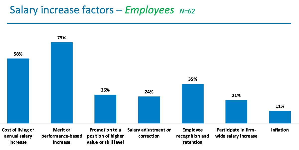 Salary increase factors - Employees